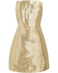 Cult Gaia - Satin Strapless Wren Mini Dress - Lyst