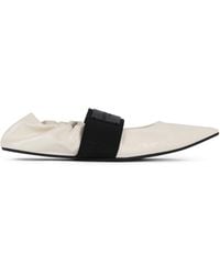 Givenchy - Leather Crush Ballet Flats - Lyst