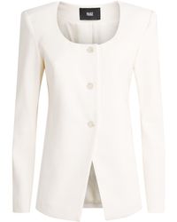 PAIGE - Scoop-Neck Edina Blazer - Lyst