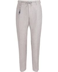 Paul & Shark - Linen Chino Trousers - Lyst