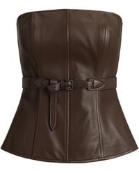 Ralph Lauren - Lambskin Jenevieve Bustier Top - Lyst