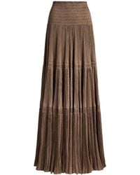 Ralph Lauren - Pleated Adeena Maxi Skirt - Lyst