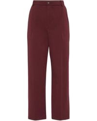 Brunello Cucinelli - Stretch-Cotton Cropped Trousers - Lyst