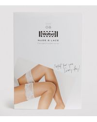 Wolford - Nude 8 Lace Stay-up Stockings - Lyst