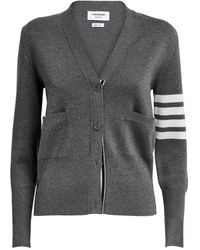 Thom Browne - Merino Wool 4-Bar Stripe Cardigan - Lyst