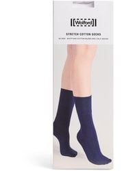 Wolford - Stretch-Cotton Mid-Calf Socks - Lyst