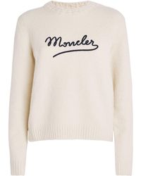 Moncler - Cotton-Blend Embroidered Sweater - Lyst