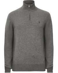 AllSaints - Kilburn Quarter-Zip Sweater - Lyst