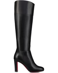 Christian Louboutin - Loo 85 Leather Knee-High Boots - Lyst