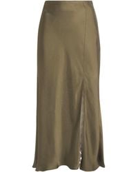 Claudie Pierlot - Satin Lace Midi Skirt - Lyst