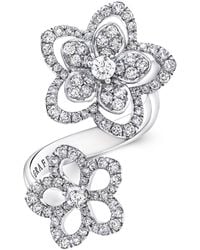 Graff - And Diamond Wild Flower Ring - Lyst