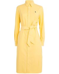 Polo Ralph Lauren - Cotton Belted Shirt Dress - Lyst