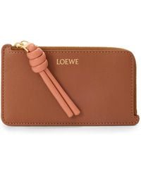 Loewe - Leather Knot Card Holder - Lyst
