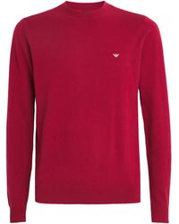 Emporio Armani - Wool-Cashmere Logo Sweater - Lyst