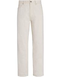 Zegna - Cotton-hemp Roccia Straight Jeans - Lyst