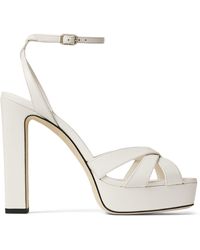 Jimmy Choo - Kove 120 Nappa Leather Platform Sandals - Lyst