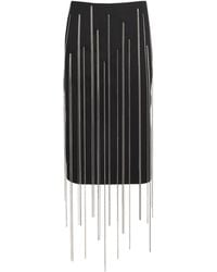 Victoria Beckham - Chain-Detail Pencil Skirt - Lyst