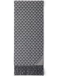 Prada - Double Wool-Cashmere Symbole Scarf - Lyst
