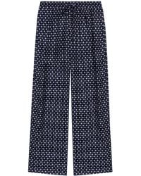 Maje - Rhinestone Printed Wide-Leg Trousers - Lyst