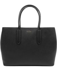 Smythson - Small Leather Day Tote Bag - Lyst