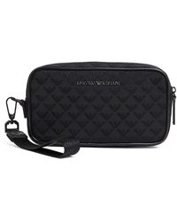 Emporio Armani - Jacquard Logo Wash Bag - Lyst