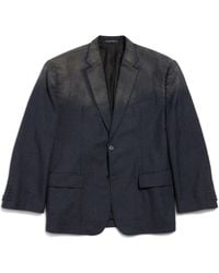 Balenciaga - Wool Faded Blazer - Lyst