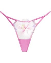 Fleur du Mal - Sequin Hibiscus Thong - Lyst