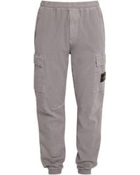 Stone Island - Stretch-Cotton Cargo Trousers - Lyst