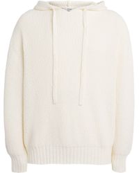 Commas - Cotton Knit Hoodie - Lyst