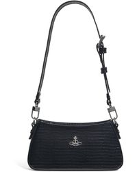 Vivienne Westwood - Embossed Leather Tasha Shoulder Phone Bag - Lyst