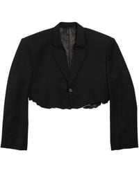 Balenciaga - Cut Off Jacket Clothing - Lyst