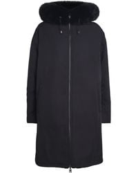 Yves Salomon - Fox-Rabbit Fur-Trim Parka - Lyst
