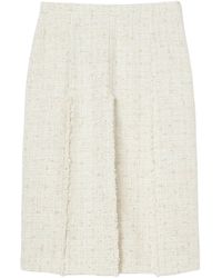 Marina Rinaldi - Tweed Pleated Midi Skirt - Lyst