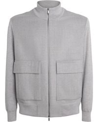 Paul & Shark - Wool-Silk Aliseo Bomber Jacket - Lyst