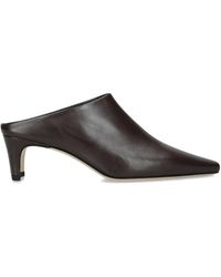 STAUD - Leather Wally Mules 55 - Lyst