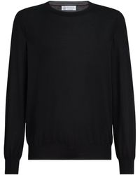 Brunello Cucinelli - Cashmere-Silk Crew-Neck Sweater - Lyst