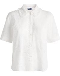 Polo Ralph Lauren - Cotton Eyelet Short Pyjama Set - Lyst