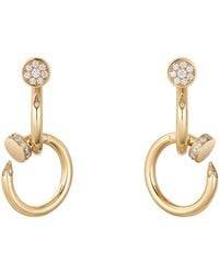 Cartier - And Diamond Juste Un Clou Earrings - Lyst