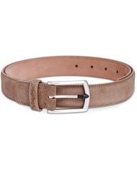 ZEGNA - Suede Belt - Lyst