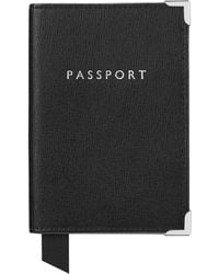 Aspinal of London - Saffiano Leather Passport Cover - Lyst