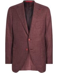 Isaia - Wool-Cashmere-Silk-Linen Blazer - Lyst