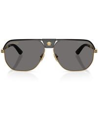 Versace - Metal Ve2294 Aviator Sunglasses - Lyst