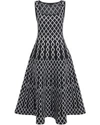 Maje - Jacquard Knit Midi Dress - Lyst