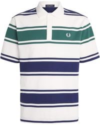Fred Perry - Cotton Stripe Polo Shirt - Lyst