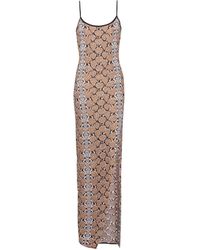 Balmain - Embellished Jacquard Maxi Dress - Lyst