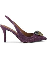 Kurt Geiger - Crystal Embellished Belgravia Slingback Pumps - Lyst