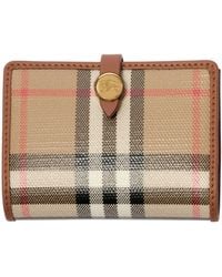 Burberry - Check Folded Card Case - Lyst