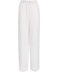 Polo Ralph Lauren - Linen Wide-Leg Trousers - Lyst