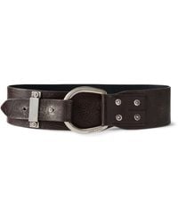 Ralph Lauren - Leather Wide Buckle Belt - Lyst
