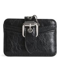 Maje - Cracked Leather Miss M Card Holder - Lyst